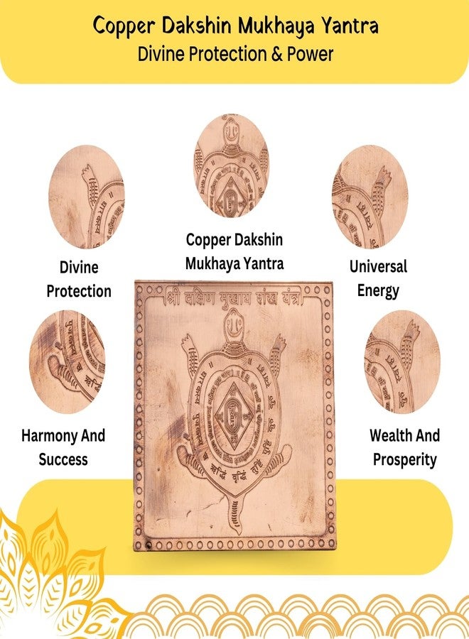 Plus Value Copper Dakshin Mukhay Yantra South Facing House, Home, Office, Factory, Shop Main Door Entrance Vastu Remedies Products (3 Inches) - Image 5